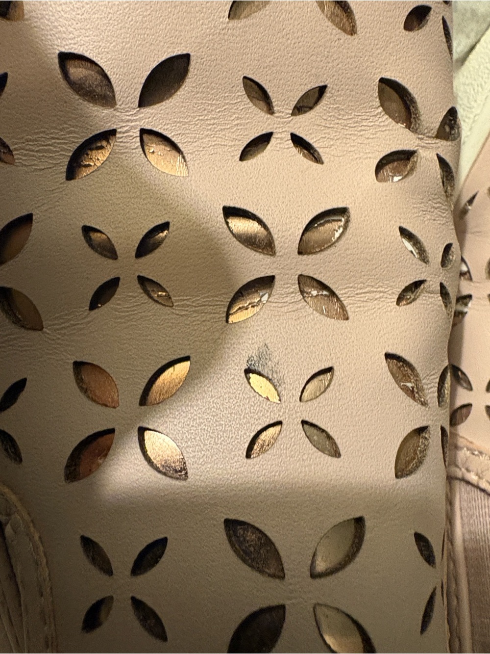 Michael Kors Blush Pink Perforated Slip-On Sneakers - Picture 4 of 13